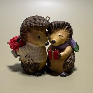 Hallmark 2003 "Stuck on You" Adorable Hedgehogs Christmas Ornament with …